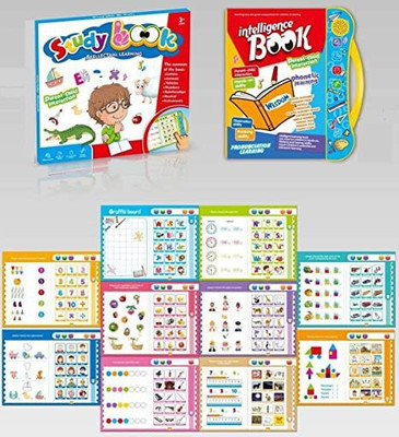 Kmc kidoz Fun Educational Toys. Activities with Numbers, Shapes Learning Book for Toddlers(Multicolor)