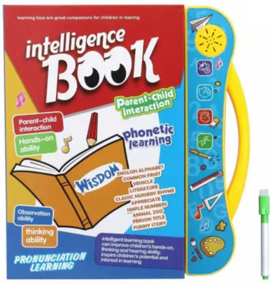 Intelligent Fetching (IND*18) Intelligence Educational Interactive Book for 3+ Year Kids .(Multicolor)