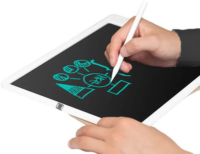 ARVANA LCD Drawing Board Slate Digital Graphic Writing Pad/Tablet Handwriting RuffPad(White)