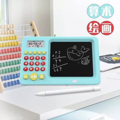 Sawkirp darshraj Early Education 2 in-1 Math Calculator Tablet with Screen,Sound(Multicolor)