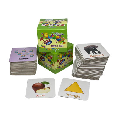 gurukanth All in One Flash Cards for Kids (Non-Tearable flashcards - Water Proof)(Multicolor)