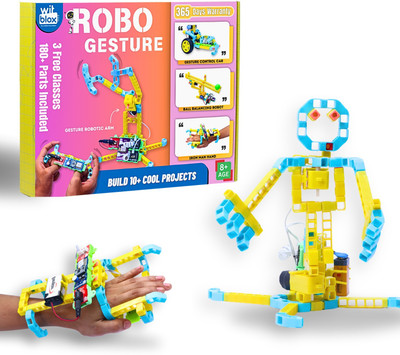WitBlox Robo Gesture Sensor Kit for Kids, RC Car & Robotic Arm STEM Educational Toy(Multicolor)