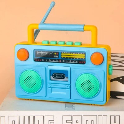 R AND P ENTERPRISE Mini Radio with Different Modes, Animal Sound, Led Lighting Musical Toy for Kids(Multicolor)