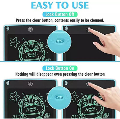 SHALAFI LCD Writing Pad Tablet Learning Educational Toys Digital RuffPad Slate+3in1 Book(Black, Multicolor)