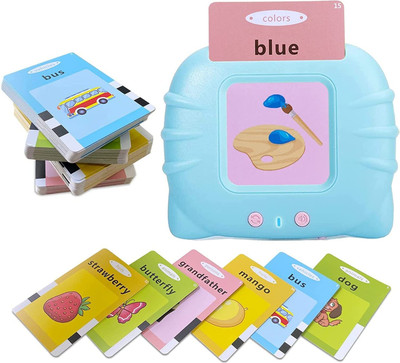 Magicwand Rechargeable Interactive Double Sided Talking Flash Educational Cards(Multicolor)