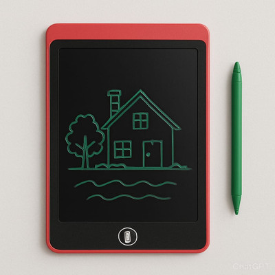 O&R 12 Inch LCD Writing Tablet with Pen for Kids Writingpad(Red)