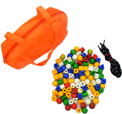 kidsclue Solid 100 Beads Shapes for Active Kids(Multicolor)