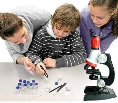 Zuuluzrs Microscope Science Experiment Kit for Kids Educational & Learning Toys(Multicolor)
