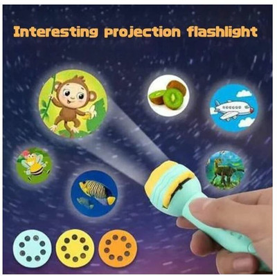 Sitrus Mini Slide Projector Flashlight torch, Kids Projection Light Toy (Multicolor)(Multicolor)