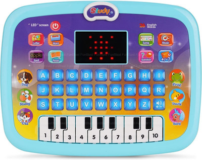 mayank & company Laptop Tablet Computer Plus Piano|Led Screen Teach Alphabet Numbers Word(Multicolor)