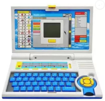KinderTales Fun Activity Learning Educational Laptop Computer Toy with Mouse for Kids(Blue)