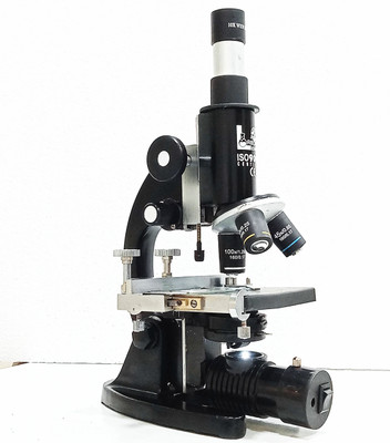 labcare Monocular Compound Microscope Mag: 100x to 450x to 1000x with LED Light(Black)