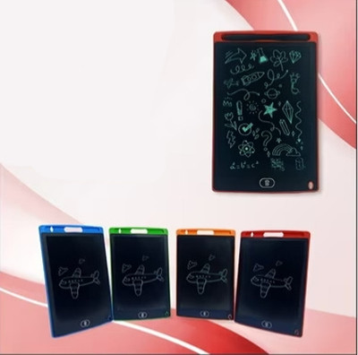 Bassonic Portable LCD Writing Tablet for Kids Drawing and Educational Use (Pack of 2)(Multicolor)