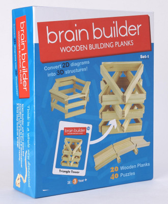 zokato Brain Builder Wooden Plank Set-1 For Kids(Multicolor)