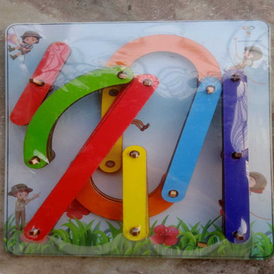 Neuro Play Emporium Wooden Alphanumeric Puzzle with 4 Cursive Writing Booklets - combo kit(Multicolor)