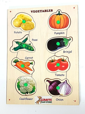 giraffe play store Veritable Name Knobs Puzzles Board Wooden Toys For Kids(Multicolor)