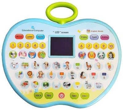 AADHYANT Learning Laptop Tablet Apple Shape Style Learning Computer for Kids(Multicolor)