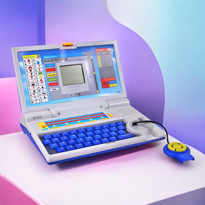 Just97 Educational English Learner Laptop with Mouse for Kids 20 Activity Games Toy_130(Multicolor)