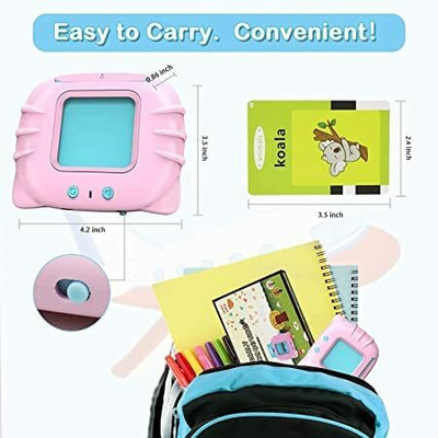 wamiprax Talking Flash Cards Learning Toys Educational E-Device for 2-5 Year Old Kids,(Multicolor)