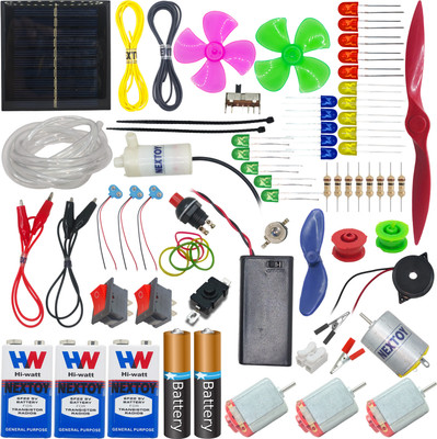 NEXTOY DC STEM School Science Project Kids Experiment Kit Box Solar And Pump Motor Set(Multicolor)