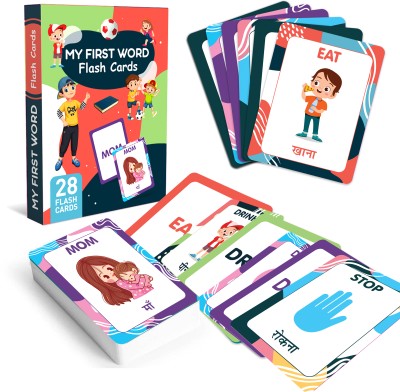 CLICKEDIN Flash Card MyFirst Word Flash Card Unique Design And High-Quality Card(Multicolor)