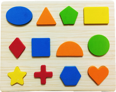 Craftshoppy Eva form Shapes Puzzle Toys for kids fun - (2 years to 3 years)(Multicolor)