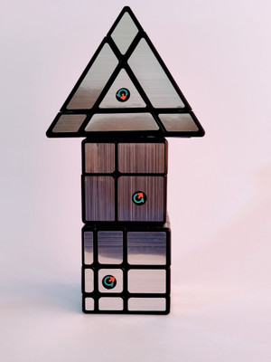 Acadzo Mirror Family Combo (3 x 3 Mirror, 2 x 2 Mirror & Pyraminx Mirror)(1 Pieces)