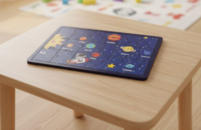 Esptronics Kids Learning Wooden 1 Solar System Puzzle Educational Jigsaw Montessori Game(Multicolor)