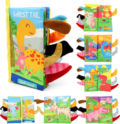 Verilux Forest Theme Cloth Books for Babies Soft Sensory Books for Early Education Toy(Multicolor)