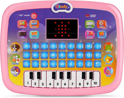 Kmc kidoz Educational Computer Piano Display Led Screen, with Music and Buttons for Kids(Multicolor)