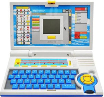 JR CLUB 20 Activity Educational Computer ABC and 123 Learning Kids Laptop(Multicolor)