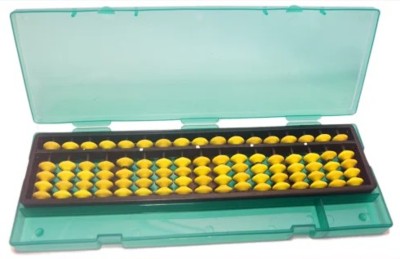 GR Trend 17 Rod Plastic Educational Abacus, Kids Arithmetic learning Calculating Tool(Yellow)