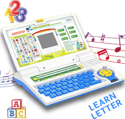 slenderopal 20 Activities English Laptop for Kids/ Notebook Toy for Kids-Blue(Blue)