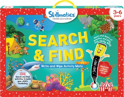 Skillmatics Search and Find - Reusable Activity Mats, Educational Game for Kids.(Multicolor)