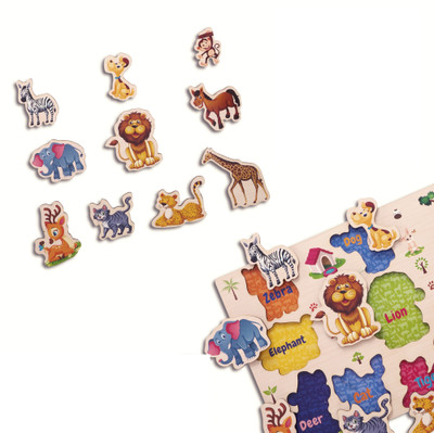 Nibocoj Animal Learning Educational Wooden Game Toys For Kids 2 Year Old(Multicolor)