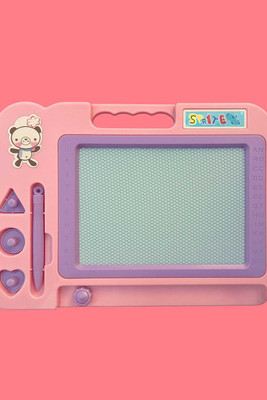 Aarjay Drawing & Learning Rubbing Magic Slate |Scribble & Erasable Doodle Pad(Pink)