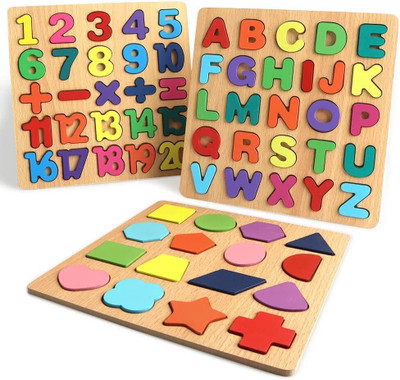 VHD Wooden Learning Educational Game Board for Kids, Puzzle Toys(Multicolor)