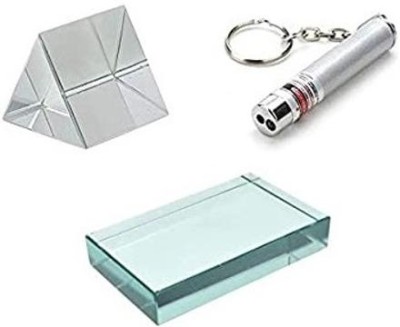 DIYtronics Glass Prism, Glass Slab Laser Light(White)