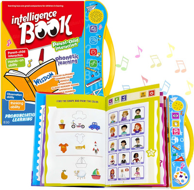 SNM97 Intelligence Book for Kids–Touch & English Letters & Words Learning toys A_44(Multicolor)