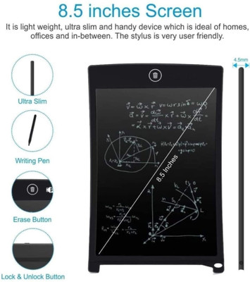 TOY NAGRI 8.5 Writing Tablet Pad LCD E-Writer Electronic Writing Pad/ Serial no 45(Gold)