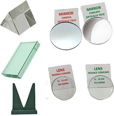 Kambojtraders Optics Activity Set, 7 Piece Set- Different Lens Set for School And Colleges(Multicolor)