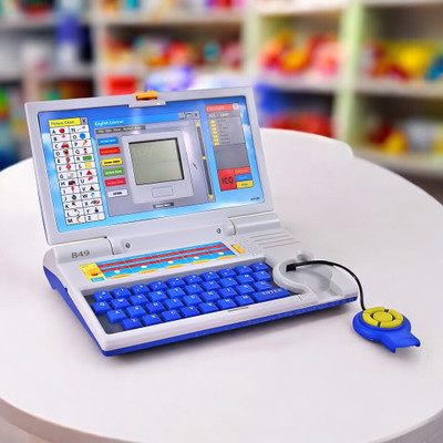 Just97 Educational English Learner Laptop with Mouse for Kids 20 Activity Games Toy_46(Multicolor)