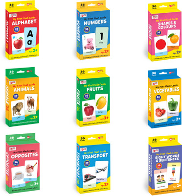 Little Berry My First Flash Cards for Kids (All-in-One Set): Fun Educational Toy - 324 Cards(Multicolor)