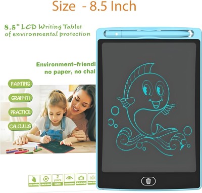 Toyporium Magic Slate 8.5-inch LCD Writing Tablet with Stylus Pen for Kids & Adults|458(Multicolor)
