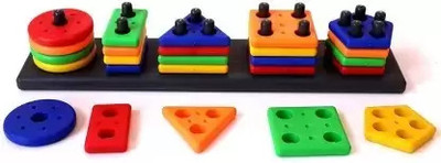 zrinix Smart Activity Fun and Learning Geometrics Game for Kids (Multicolor)(Multicolor)