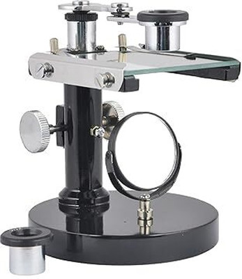 RLK Enterprises Dissecting Microscope Comp. with Brass Fitting Round Base & 2 Eye-Piece 10X/20X(Multicolor)