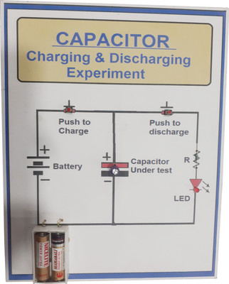 MELODY's Capacitor Charging & Discharging Experiment Physics Working Investigatory Model.(Multicolor)