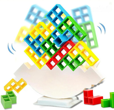 Sukan Tex Tower Game 16 Pcs Stack Tower, Swing, High Child Balance Building Blocks(Multicolor)