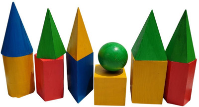 Harfi works Educational Math & Physics Teaching Aids large size 12-Piece 3D Geometry Model(Multicolor)