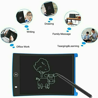SBE LCD Writing Tablet 8.5 Inch Screen, LCD Writing pad, Writing Tablet seriaal_26(Blue)